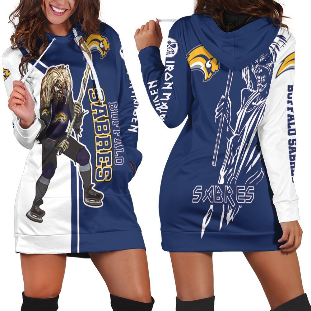 Buffalo Sabres And Zombie For Fans Hoodie Dress