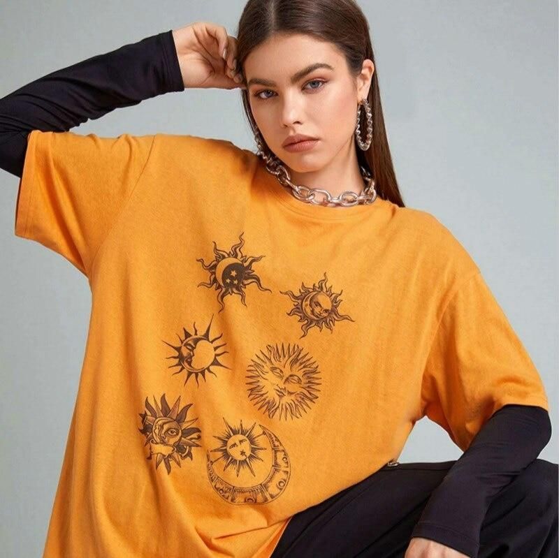 Sun and Moon Oversized T shirt – Sothwarm
