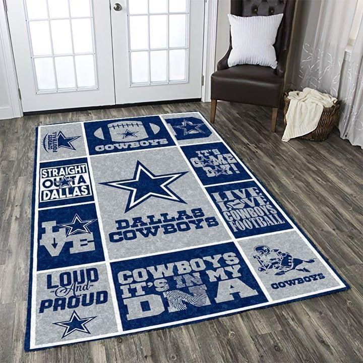 Dallas cowboys fan rectangle carpet rug - GoSportPrint