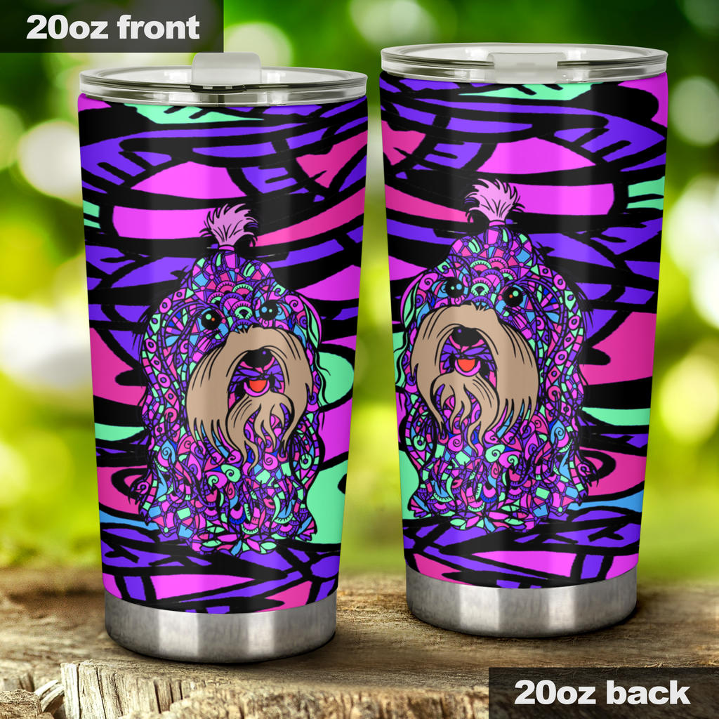 Havanese Design Double-Walled Vacuum Insulated Tumblers – Art By Cindy Sang – Jillnjacks Exclusive