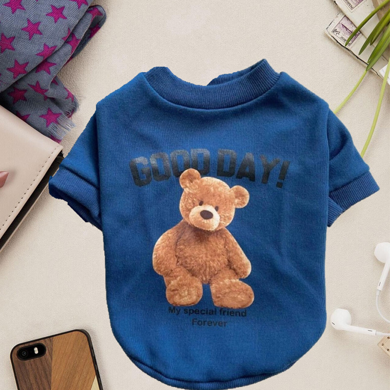 Autumn Winter Puppy Hoodie Clothing Cartoon Bear T Shirt Vest Cat Sweater with Pocket Dog Sport Shirt Pet Vest free shipping alx