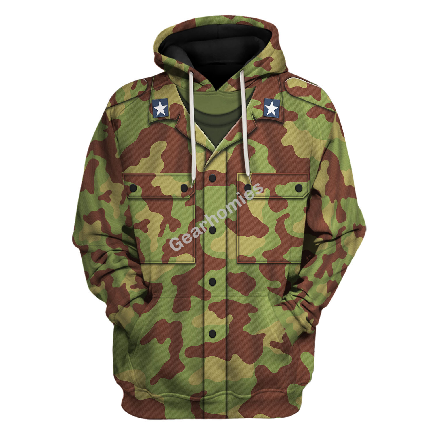 Ww2 M1929 Telo Mimetico Military Camouflage Pattern Hoodies Pullover Sweatshirt Tracksuit