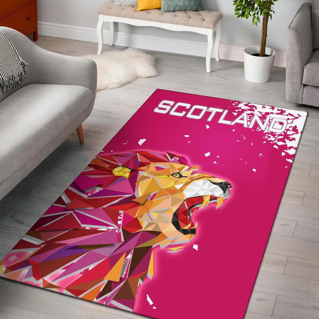 1stScotland Area Rug Pink Lion A27