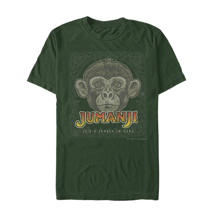 Jumanji Men’s Monkey Vtg Game  T-Shirt