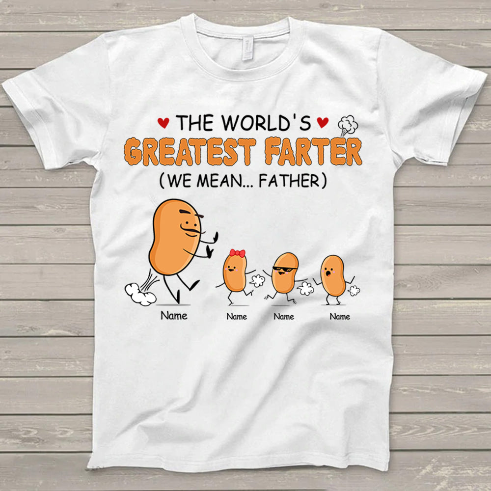 Personalized The World’S Greatest Farter I Mean Father Funny Baked Beans Shirt Father’S Day Gift For Dad Ph99 Trna