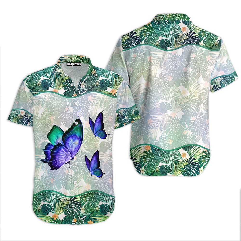 Butterfly Tropical Aloha Hawaii Shirt For Men Women Ha93909