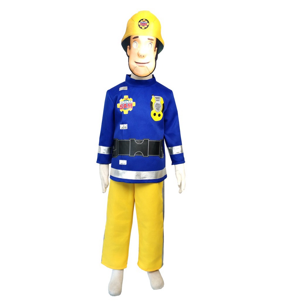 The Fireman Sam Children’s Fancy Dress Costume 4-10 Years Carnival Party Halloween Cosplay Costumes alx