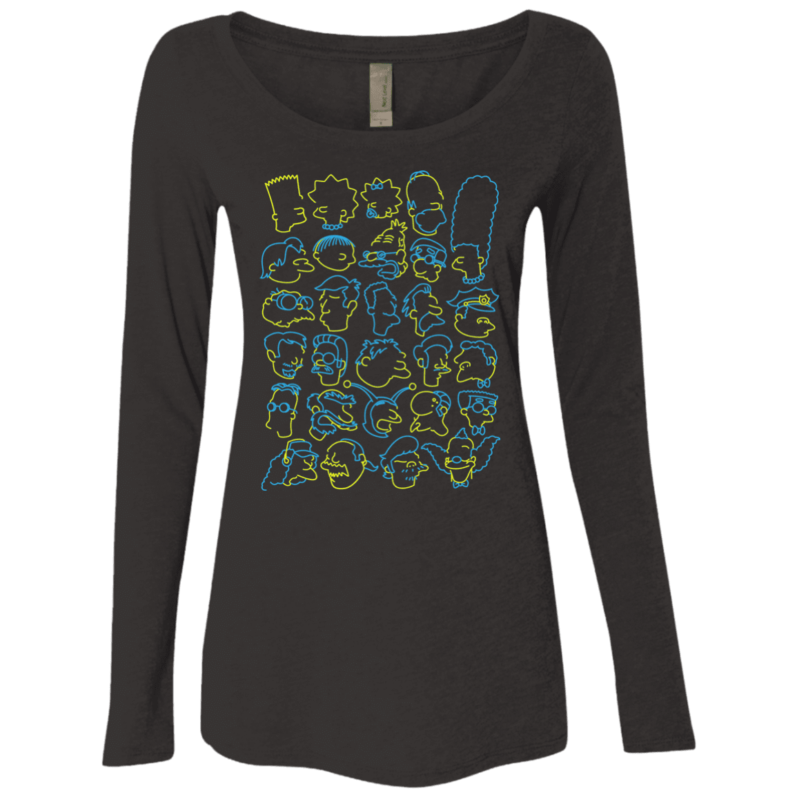 Simpsons Women'S Triblend Long Sleeve Shirt