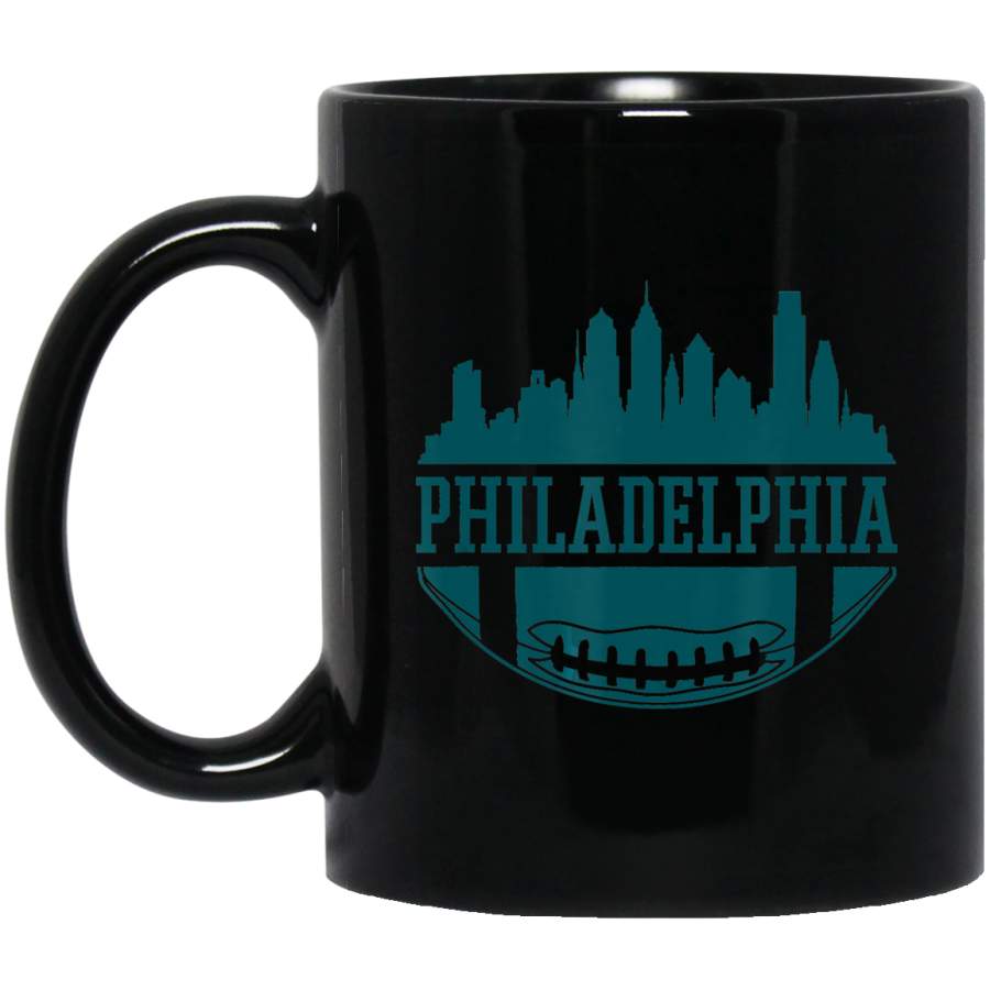 Philadelphia Football Vintage Philly Skyline Eagle Gift Coffee Mug