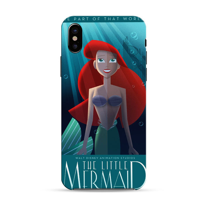 Ariel Mermaid Poster iPhone X 3D Case