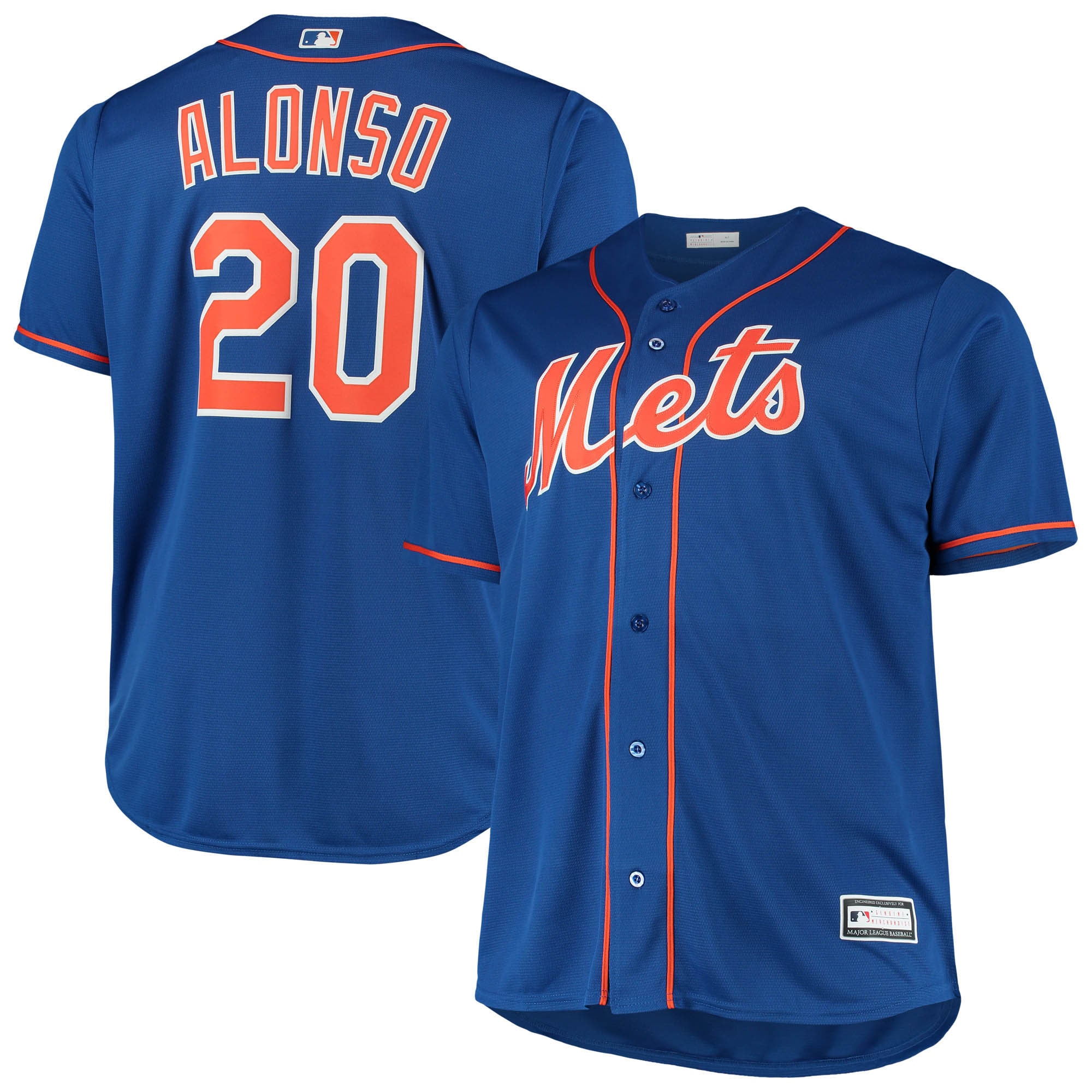 Pete Alonso New York Mets Big & Tall Replica Player Jersey – Royal