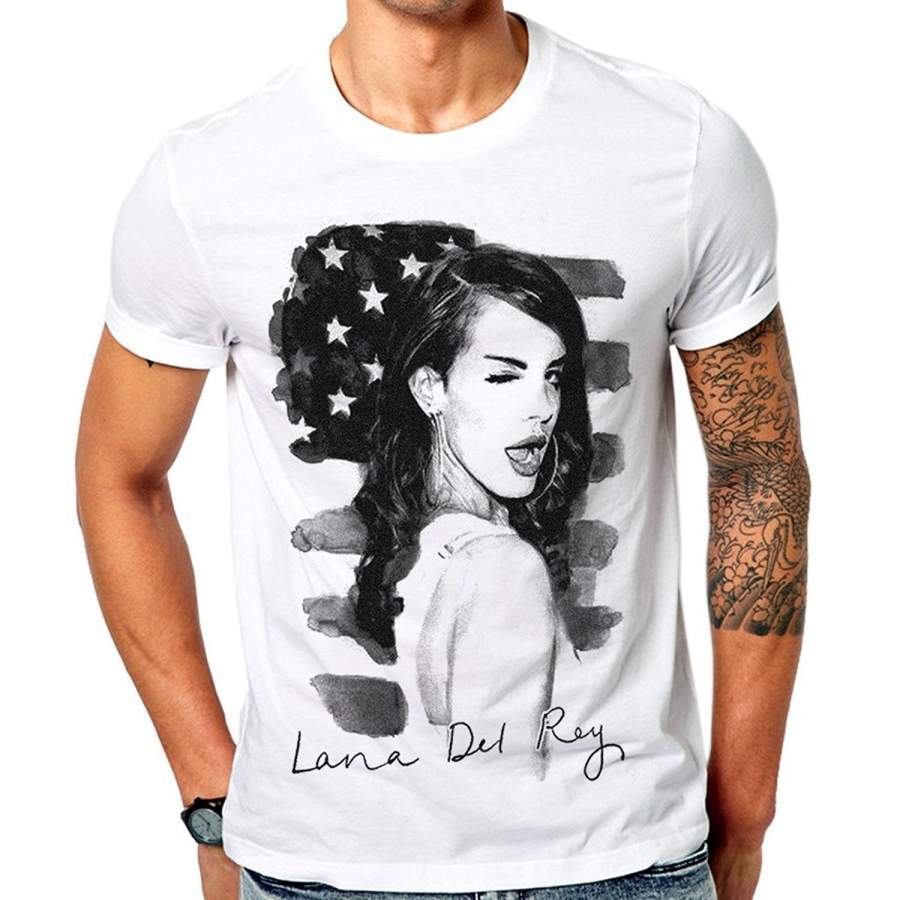 Lana Del Rey Beautiful Love Hot T-Shirt Men’S Fitness T-Shirt