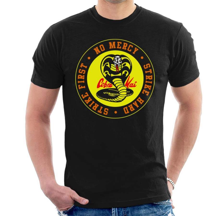 Cobra Kai Snake Logo No Mercy Men’s T-Shirt