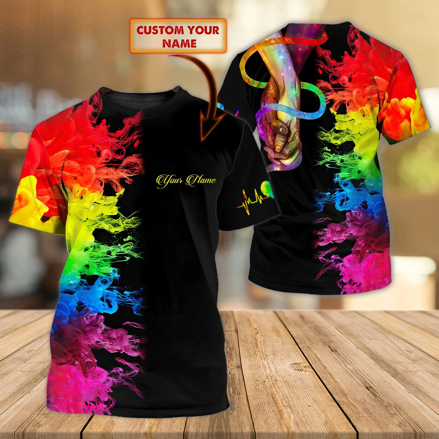 Personalization T Shirt Printed Full With Name, Gaymer Shirt For Pride Month, Lesbian Shirts