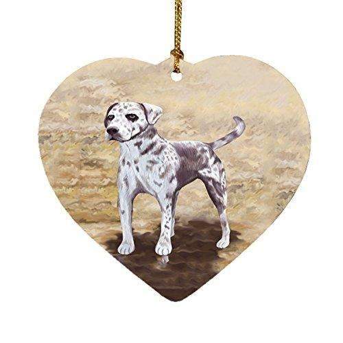 Catahoala Leopard Dog Heart Christmas Ornament