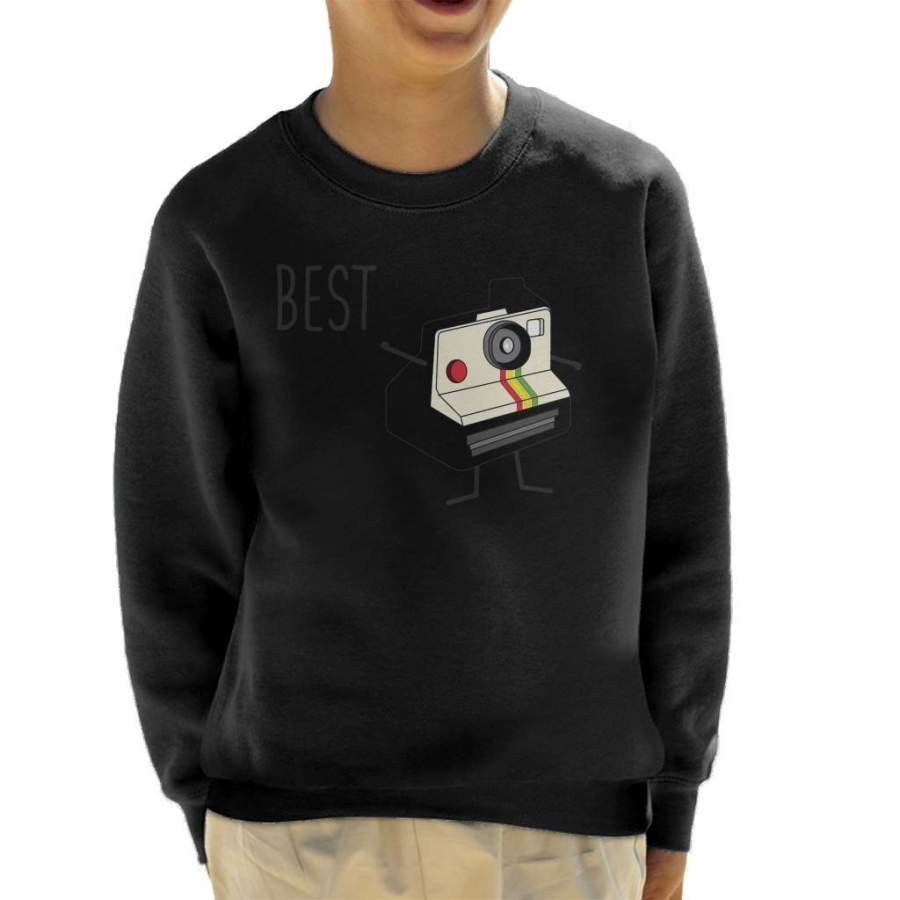 Best Friends Fun Vintage Camera Kid’s Sweatshirt