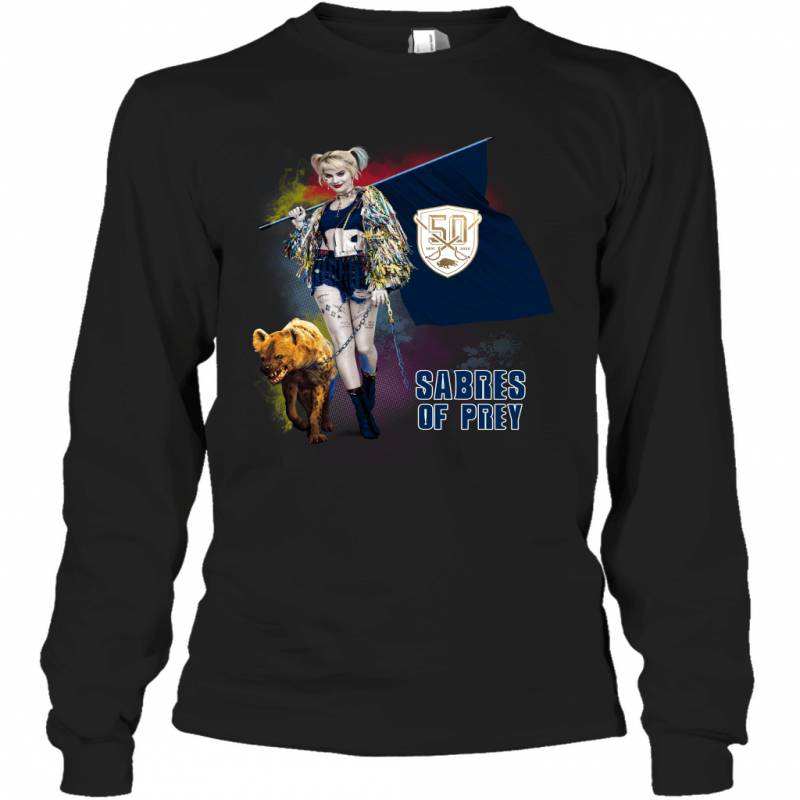 Harley Quinn flag Buffalo Sabres Of Prey Long Sleeve T-Shirt