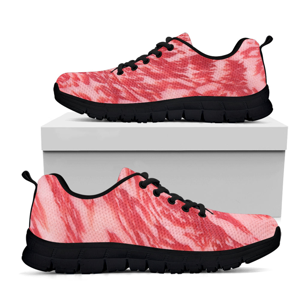 Wagyu Beef Meat Print Black Sneakers