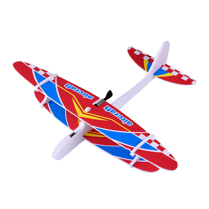 Electric Hand Throw Airplane Foam Launch Fly Glider Planes Model Aircraft Outdoor Fun Toys For Children Party Game Outdoor Toy alx