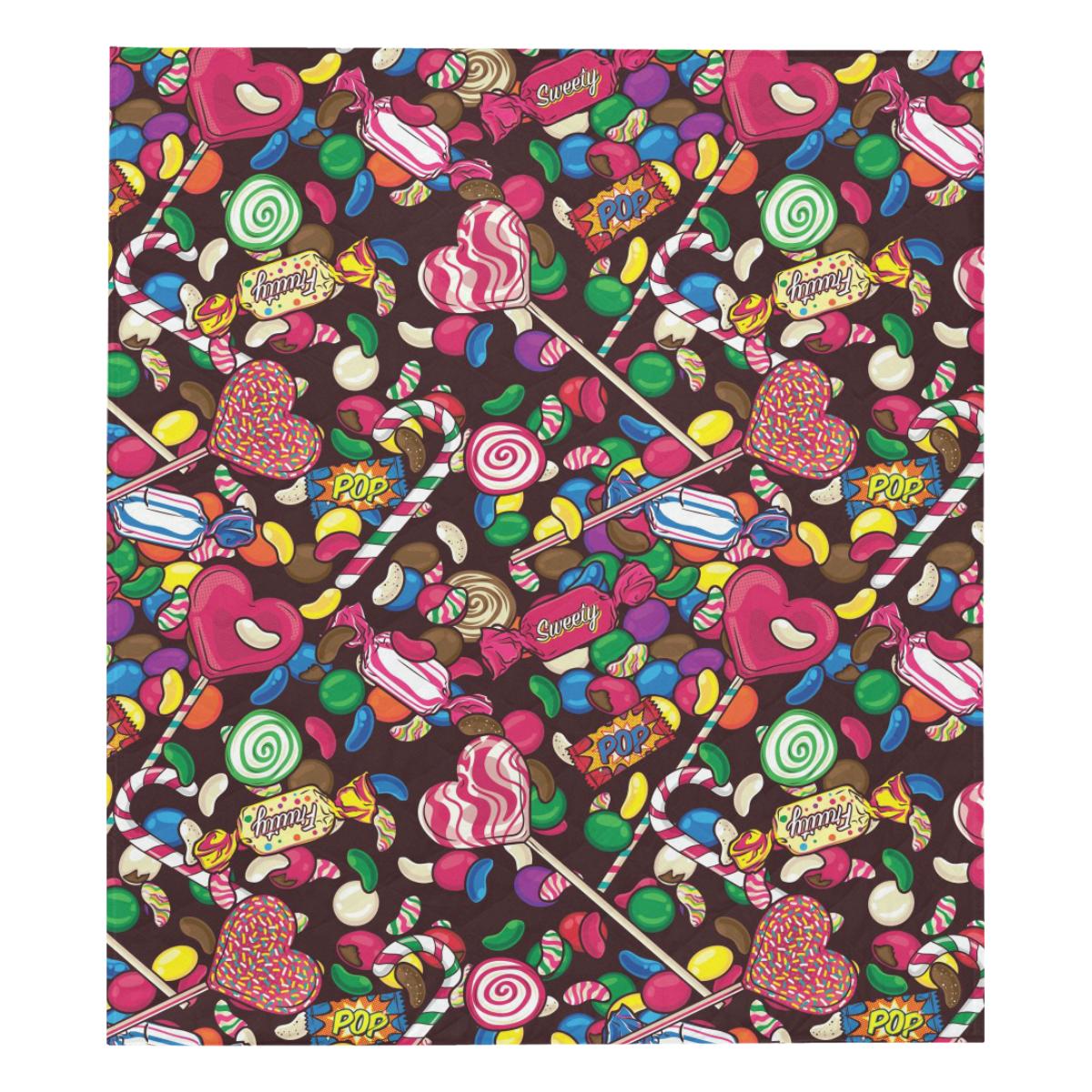 Candy Pattern Print Design Ca02 Premium Quilt