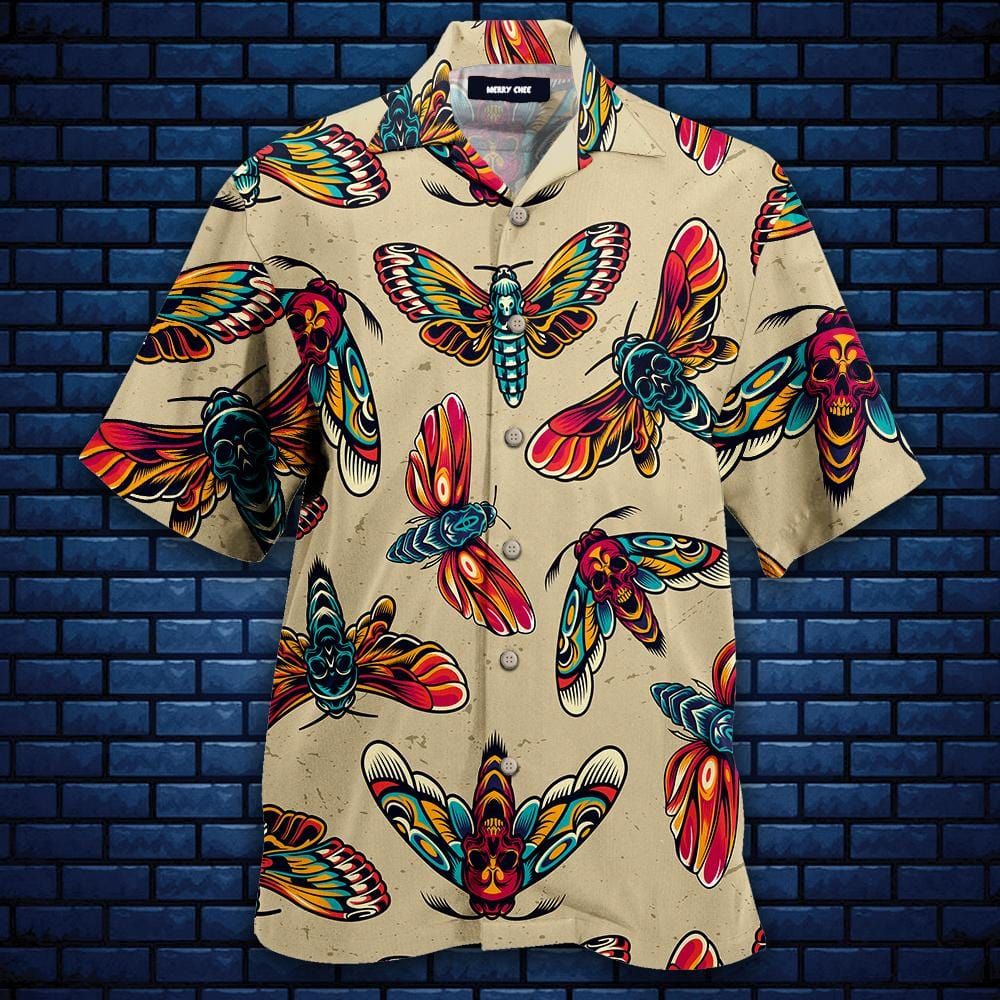 Amazing Butterfly Skull Hawaiian Shirts #Dh