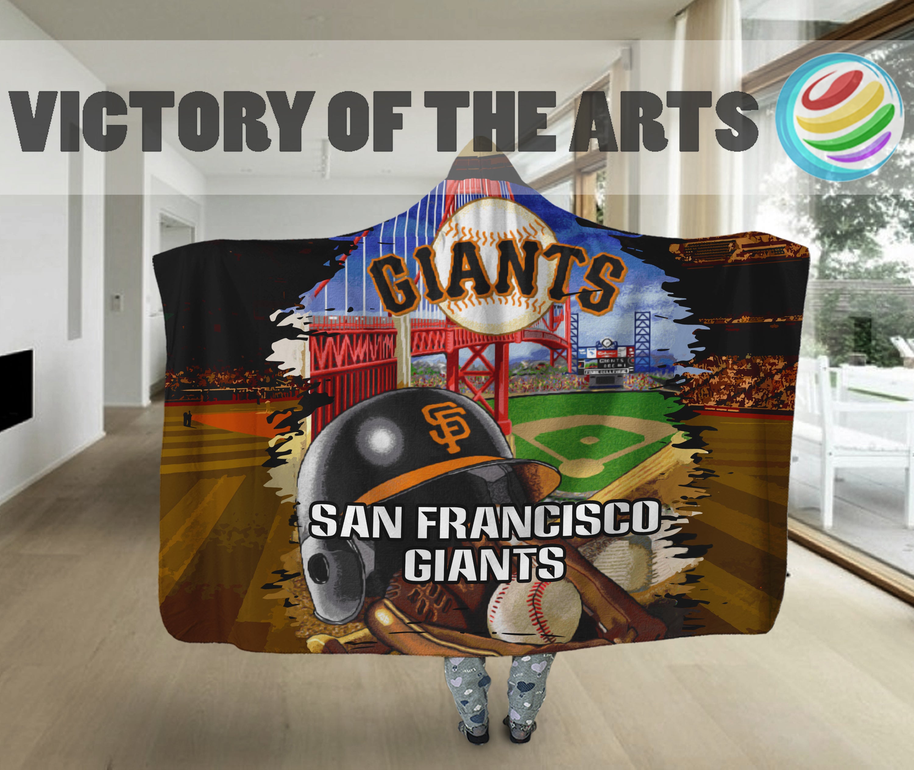 San Francisco Giants Home Gift For Fan 3D Full Printing Hooded Blanket 9879