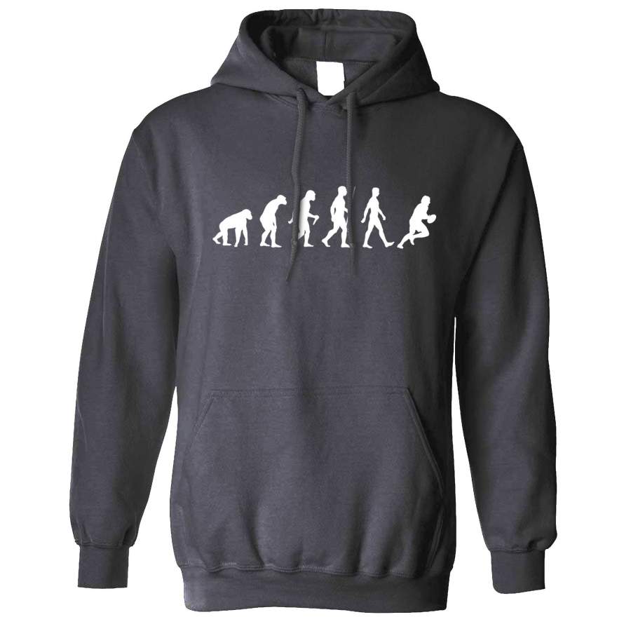 Sports Hoodie The Evolution Of A Rugby Player Hooded Jumper