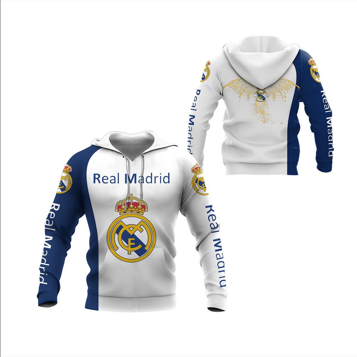 3D All Over Printed Real Madrid Lph-Nh Shirts Ver 1 (White)