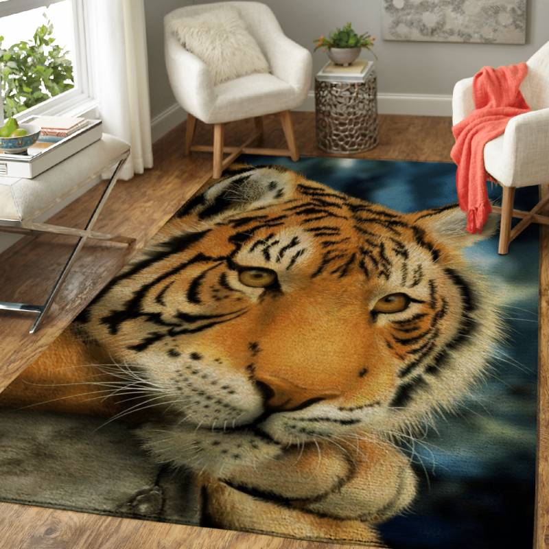 tiger animals artwork – Tiger Area Rug Carpet