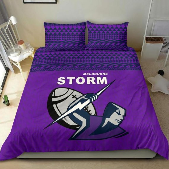 National Rugby League Australia Nrl Melbourne Storm Bedding Set Hg