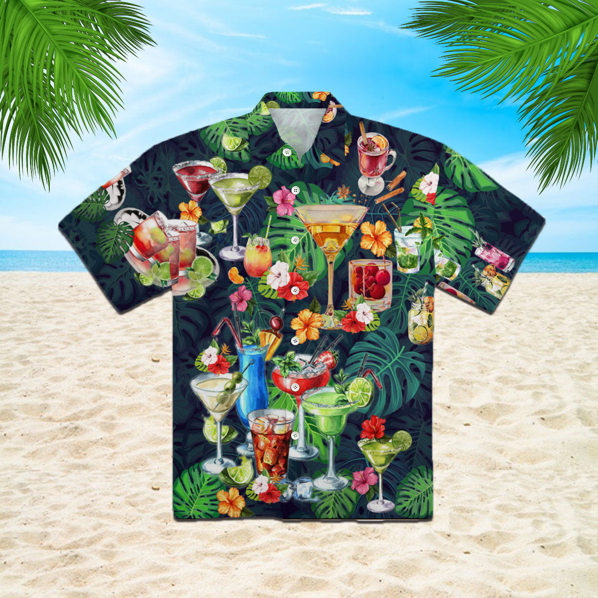 Oragontee Cocktail Tropical Hawaii Shirt For Men Women Adult Ha48405