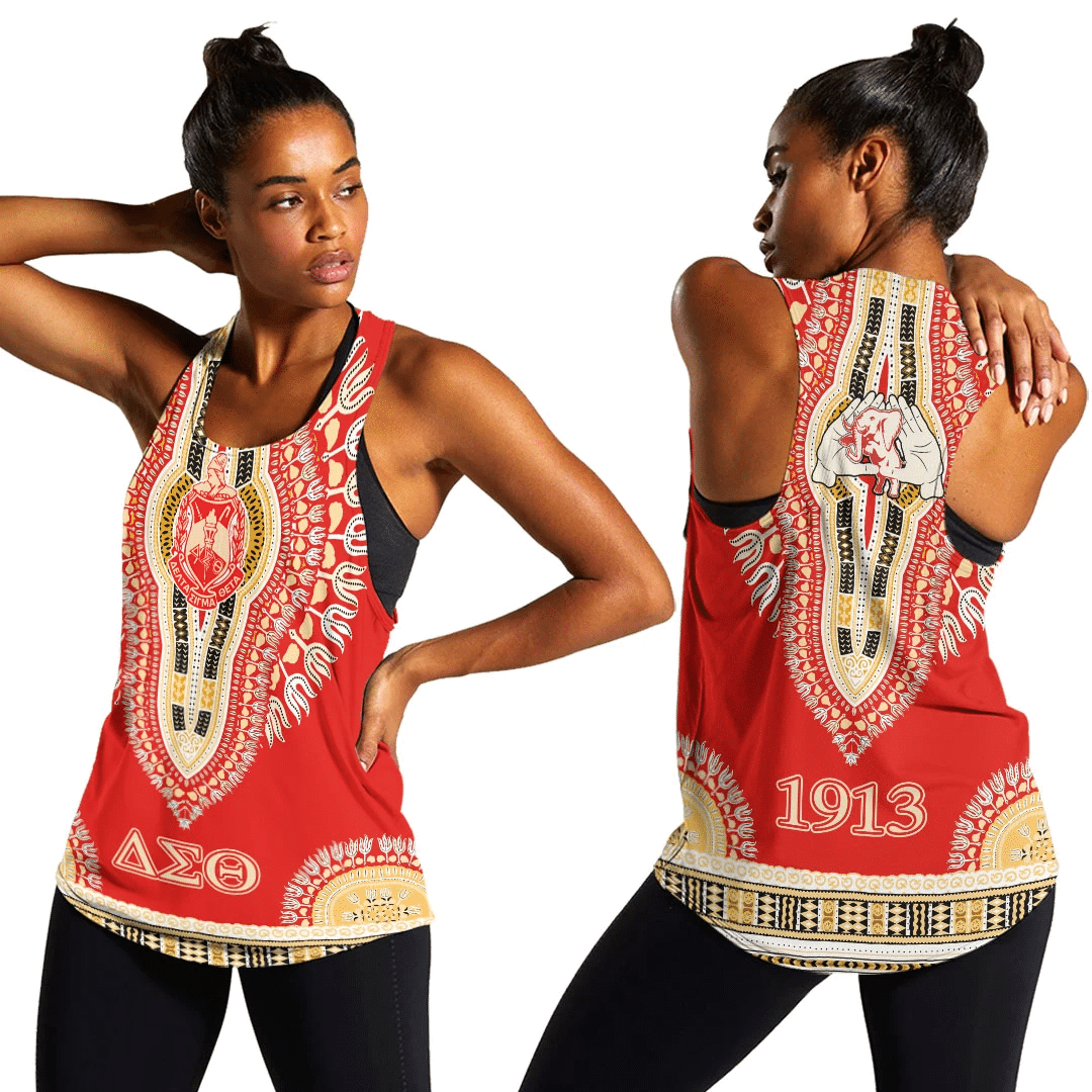 Sorority Tank Top – Delta Sigma Theta Dashiki Racerback Tank