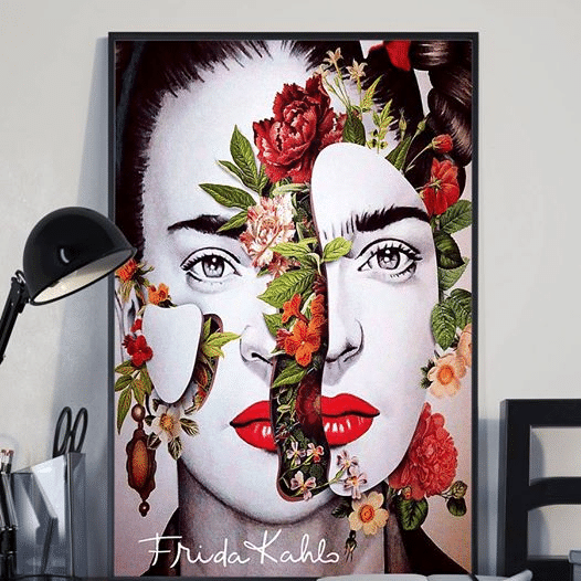 Frida Kahlo For Men And Women Home Living Room Wall Decor Vertical Poster Canvas