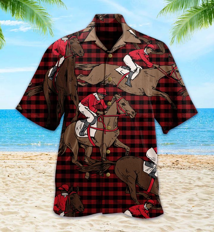 Running Beautiful Horse Red Hawaii Shirt Ha81391