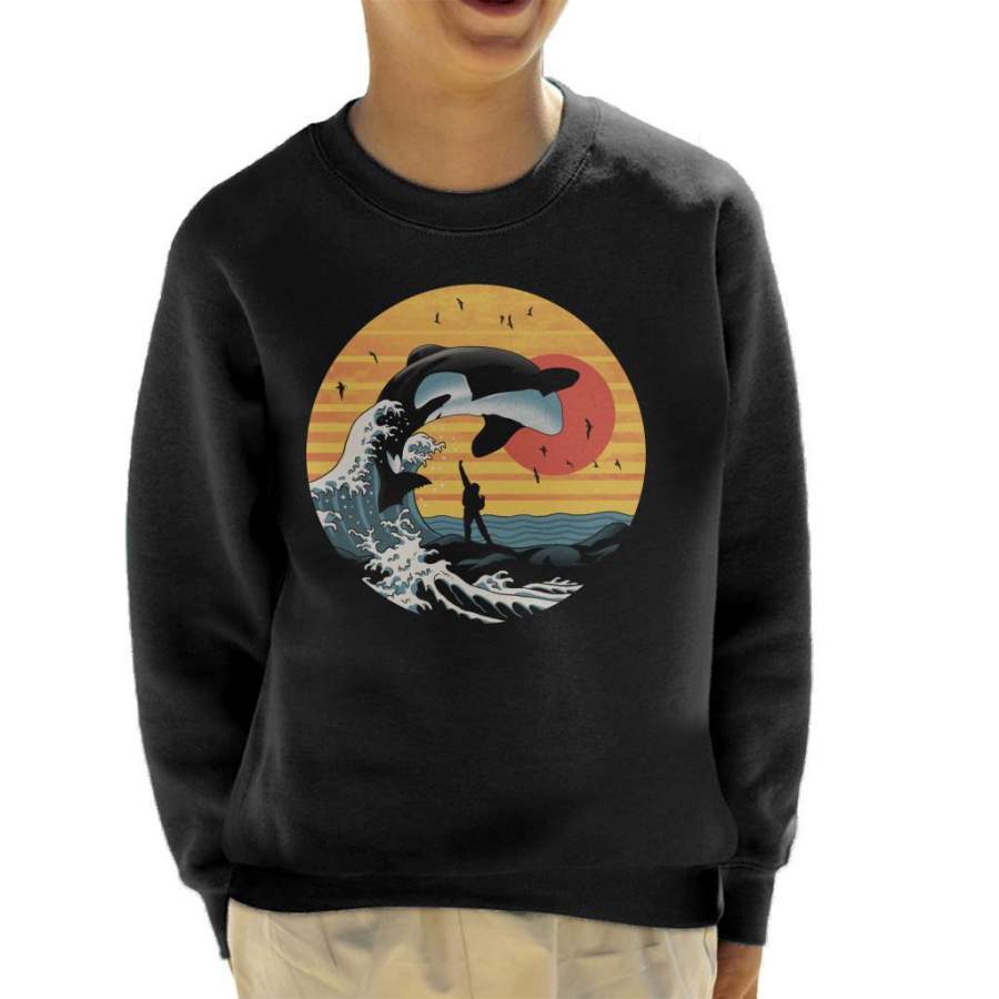 The Great Killer Whale Free Willy Kid’s Sweatshirt