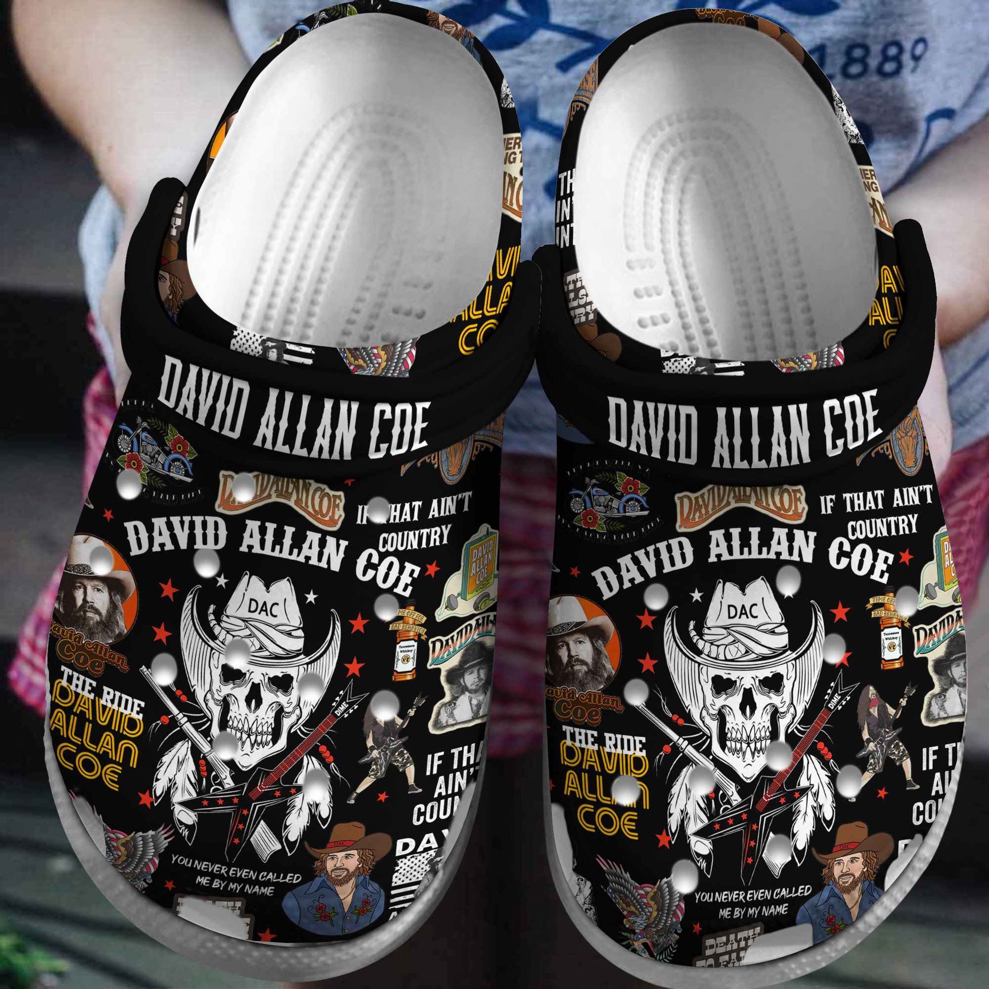 David Allan Coe Music Crocs Crocband Clogs Shoes Comfortable For Men Women and Kids