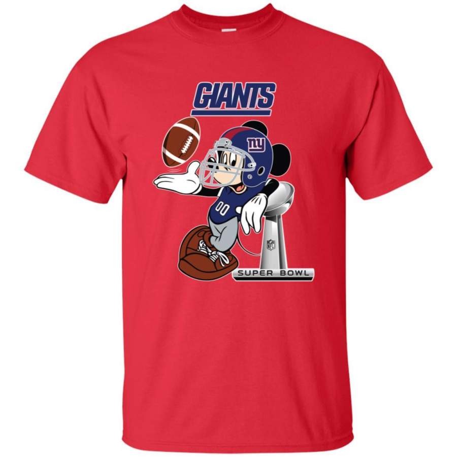 Nfl New York Giants Mickey Mouse Super Bowl Football Men