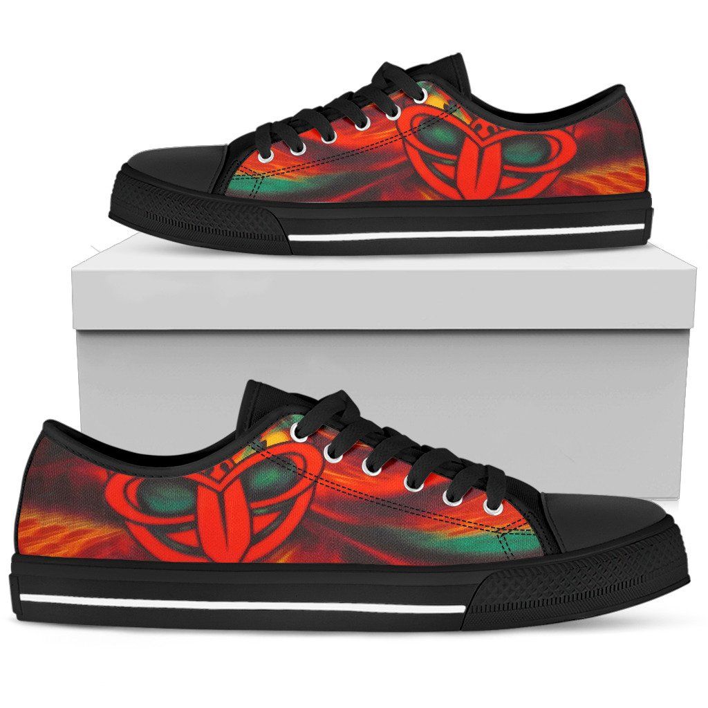 New Zealand Warriors Low Top Shoes Fire K4