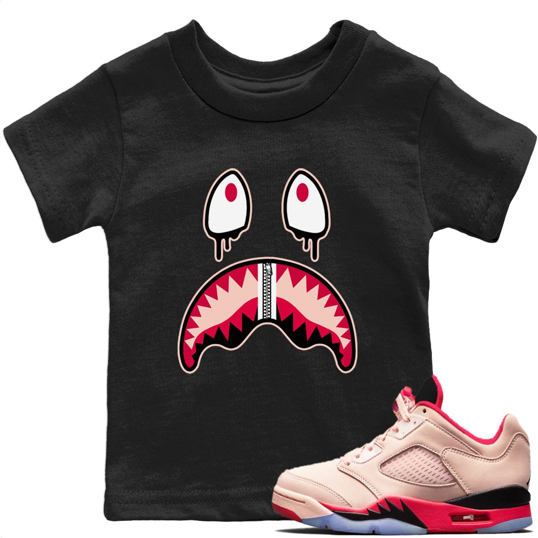 Shark Face T-Shirt – Air Jordan 5 Arctic Orange Baby & Youth