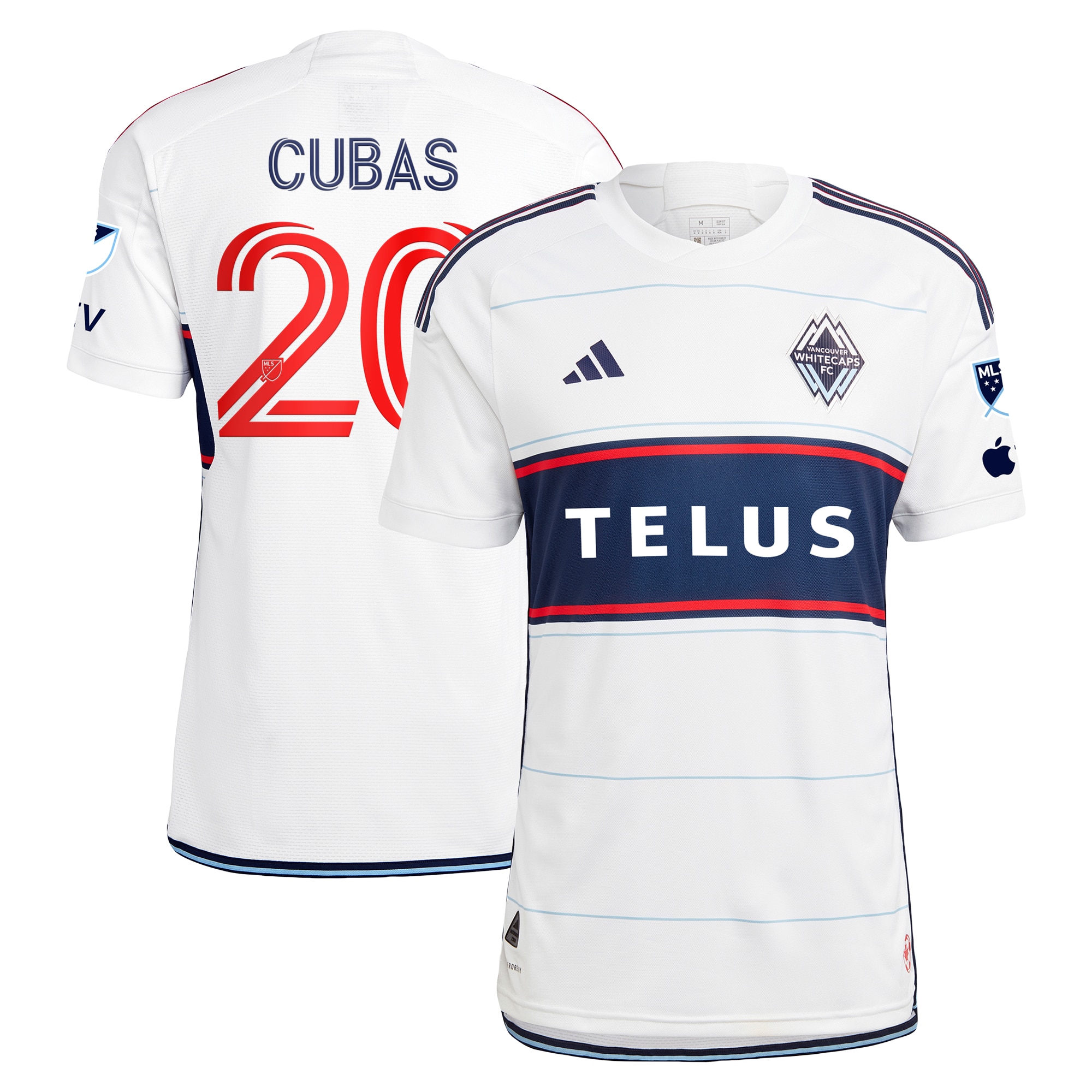 Andrés Cubas Vancouver Whitecaps FC 2023 Bloodlines Authentic Player Jersey – White