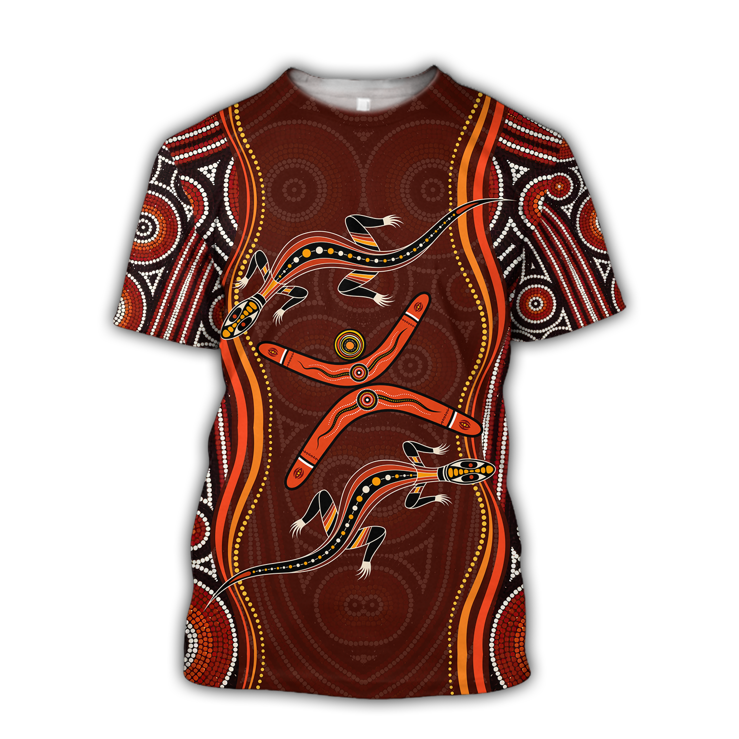 Aboriginal Naidoc Week Heal The Lizard 3D Print Summer Shirts