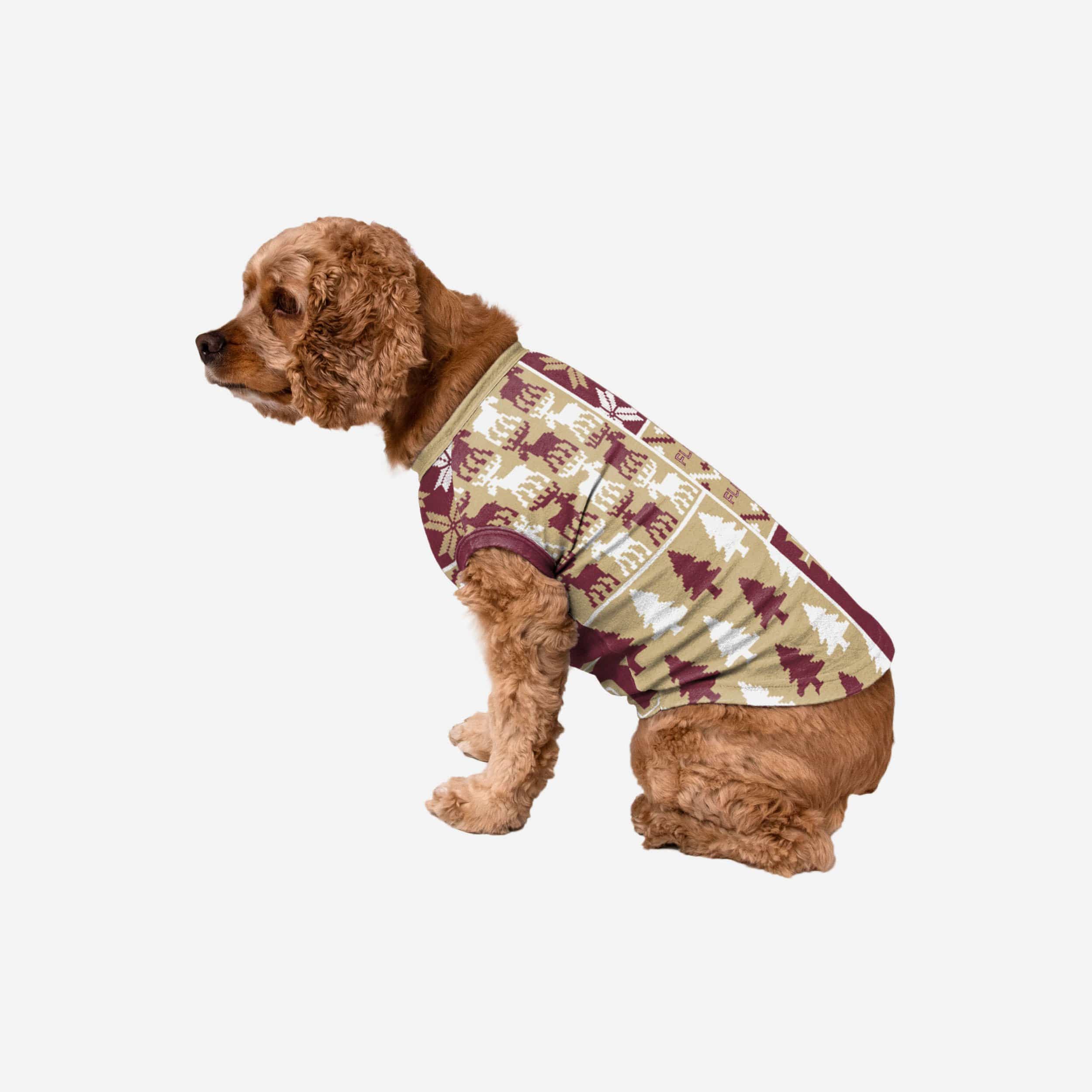 Florida State Seminoles Busy Block Dog Sweater
