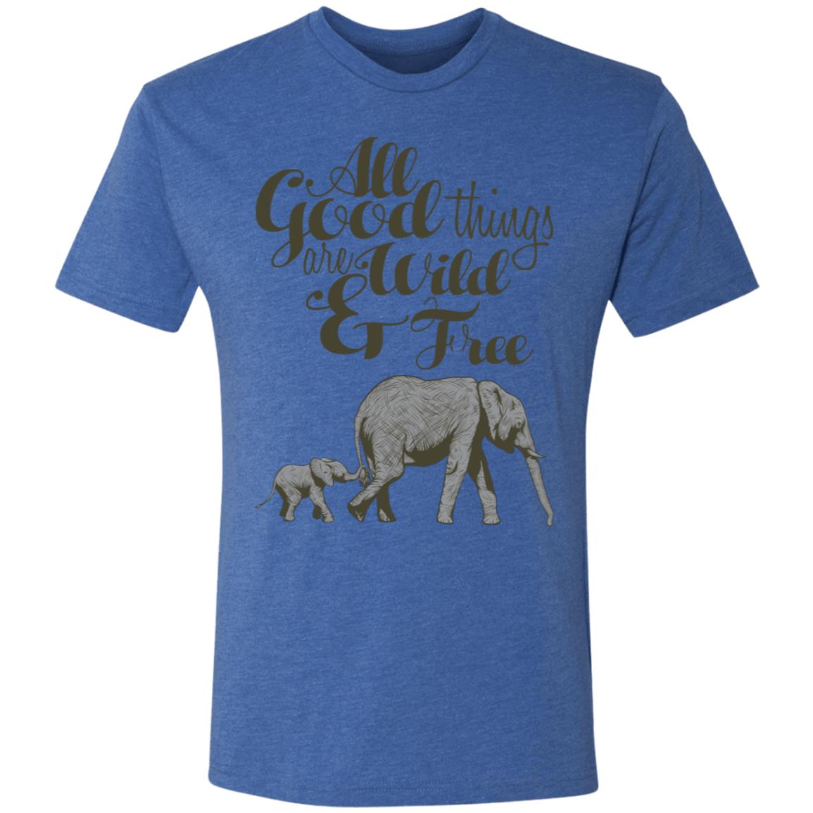 Elephant Wild & Free Premium Triblend Tee