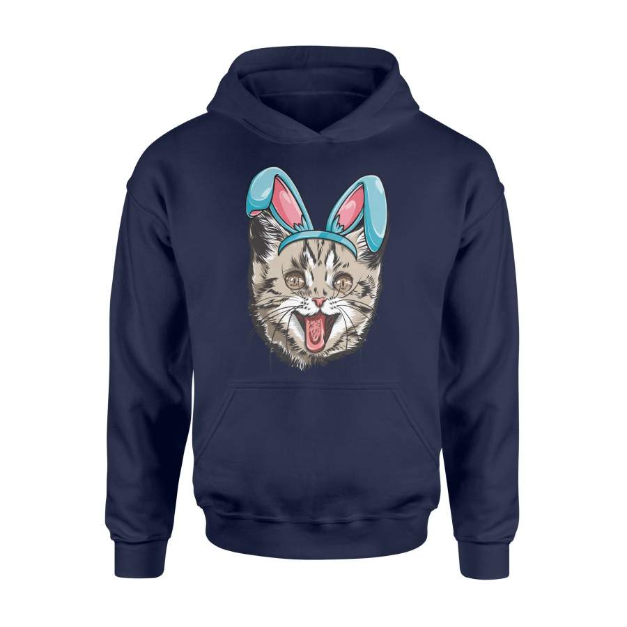 Easter Bunny Cat Kitty Kitten Girls Boys Kids Women Hoodie