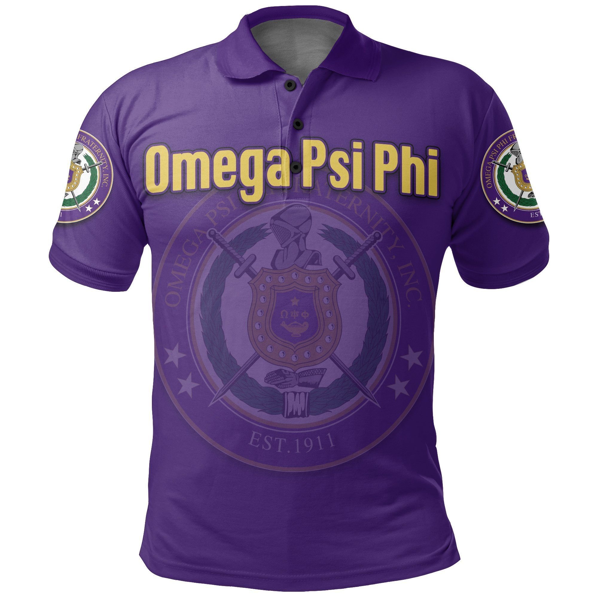 Greek Life Polo Shirt – Personalised Omega Psi Phi Polo Shirt J5