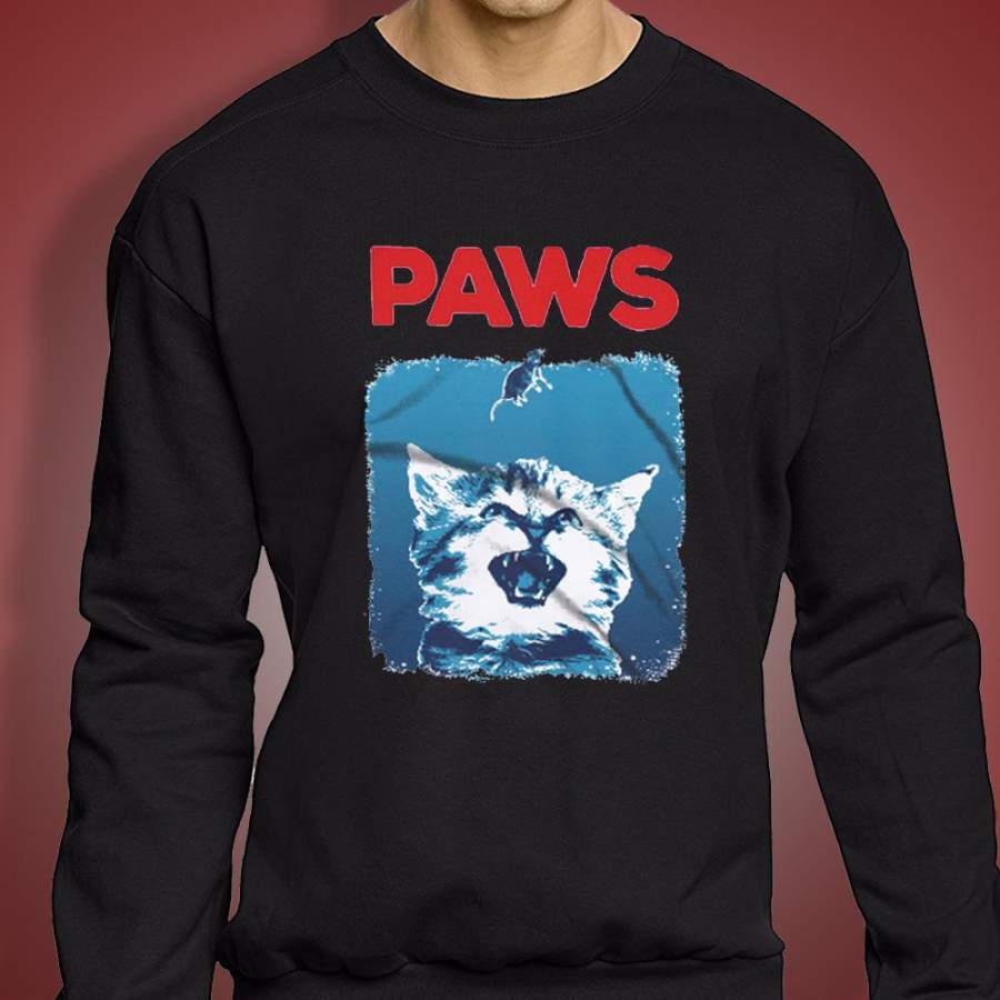 Cat Kitten Parody Jaws Men’S Sweatshirt