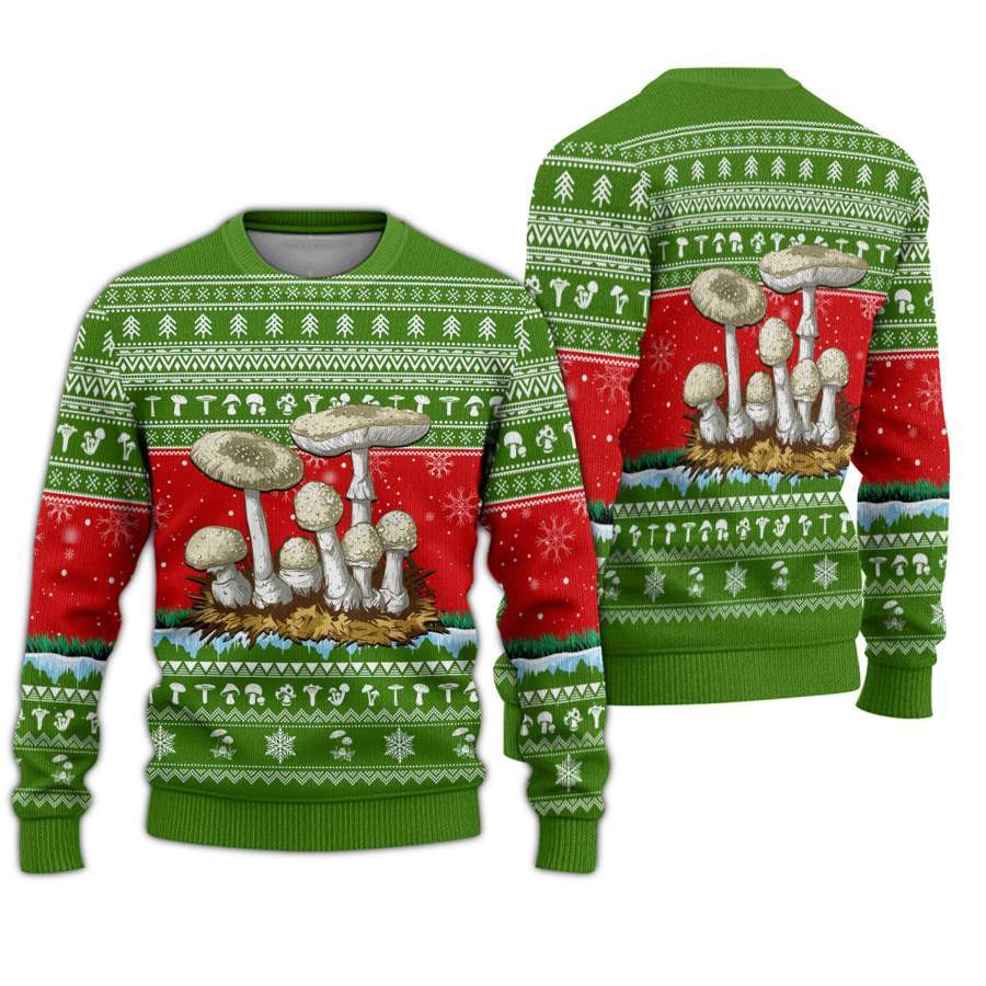 Awesome Mushroom Ugly Christmas Sweater | For Men & Women | Adult | Us5114