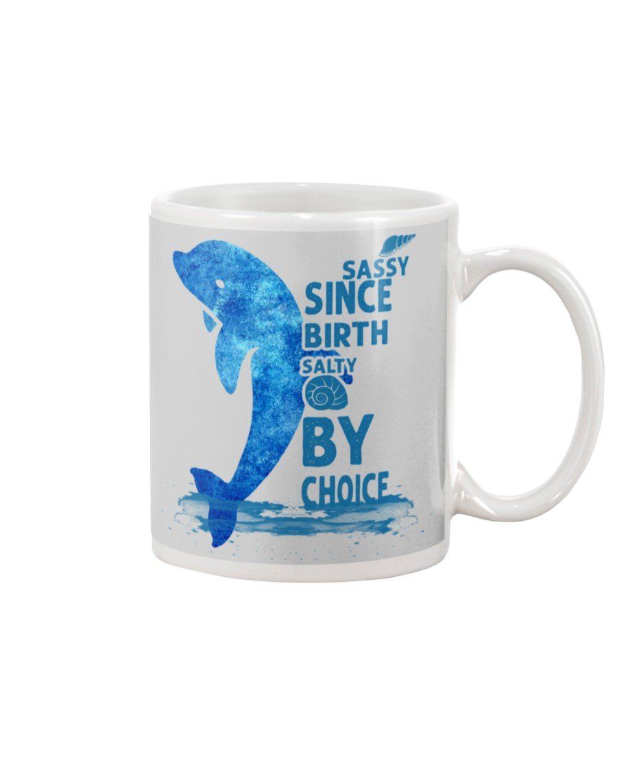 Blue Dolphin By Choice Gift For Dolphin Lovers Mug