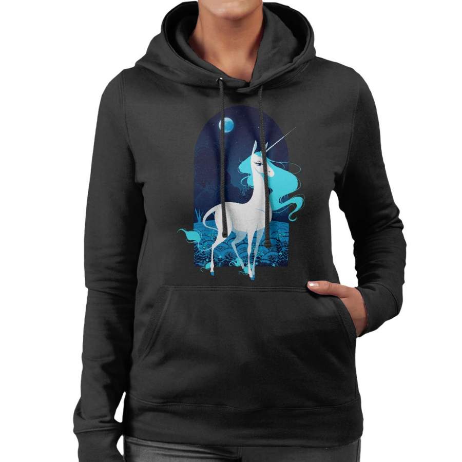 Amalthea Greek Mythology The Last Unicorn Women’s Hooded Sweatshirt