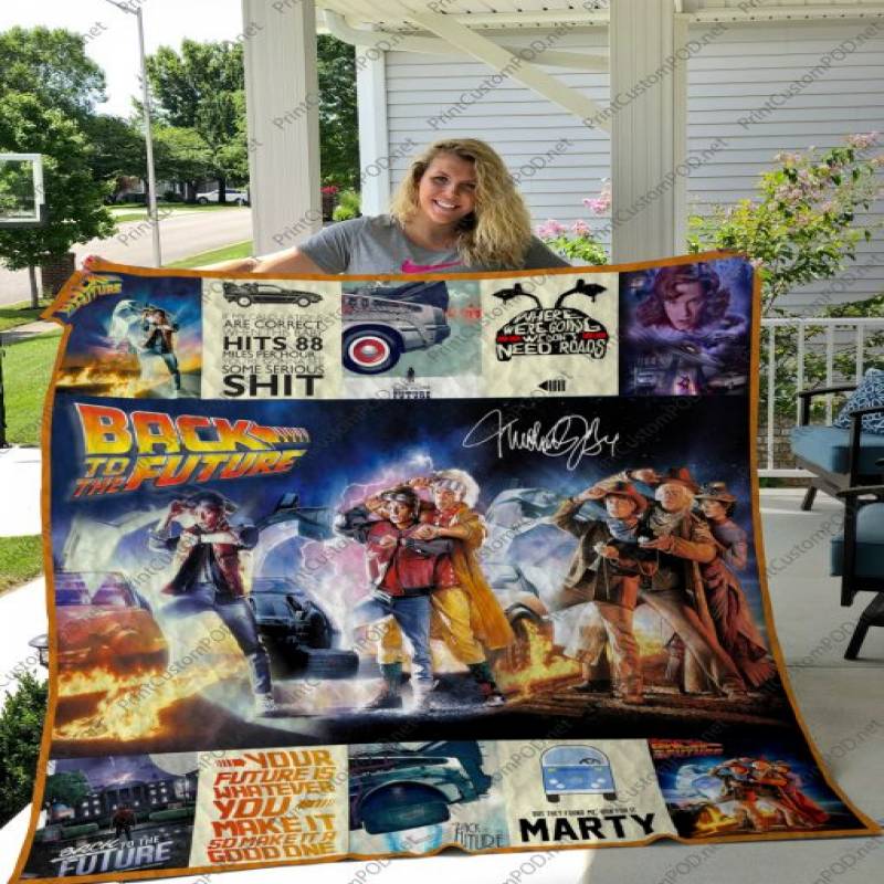 H – Back To The Future 2 Quilt Blanket